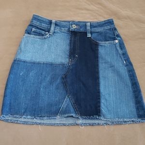 Patch jean skirt good condition